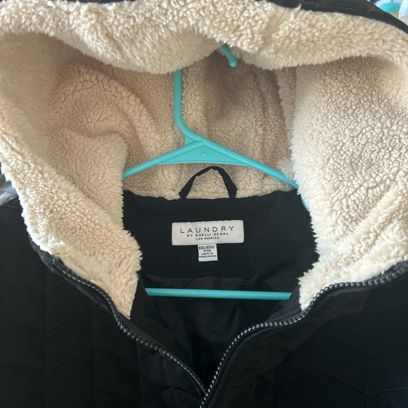 NWOT Laundry By Shelli Segal Black Quilted Puffer Coat Size XXL - Picture 3 of 9